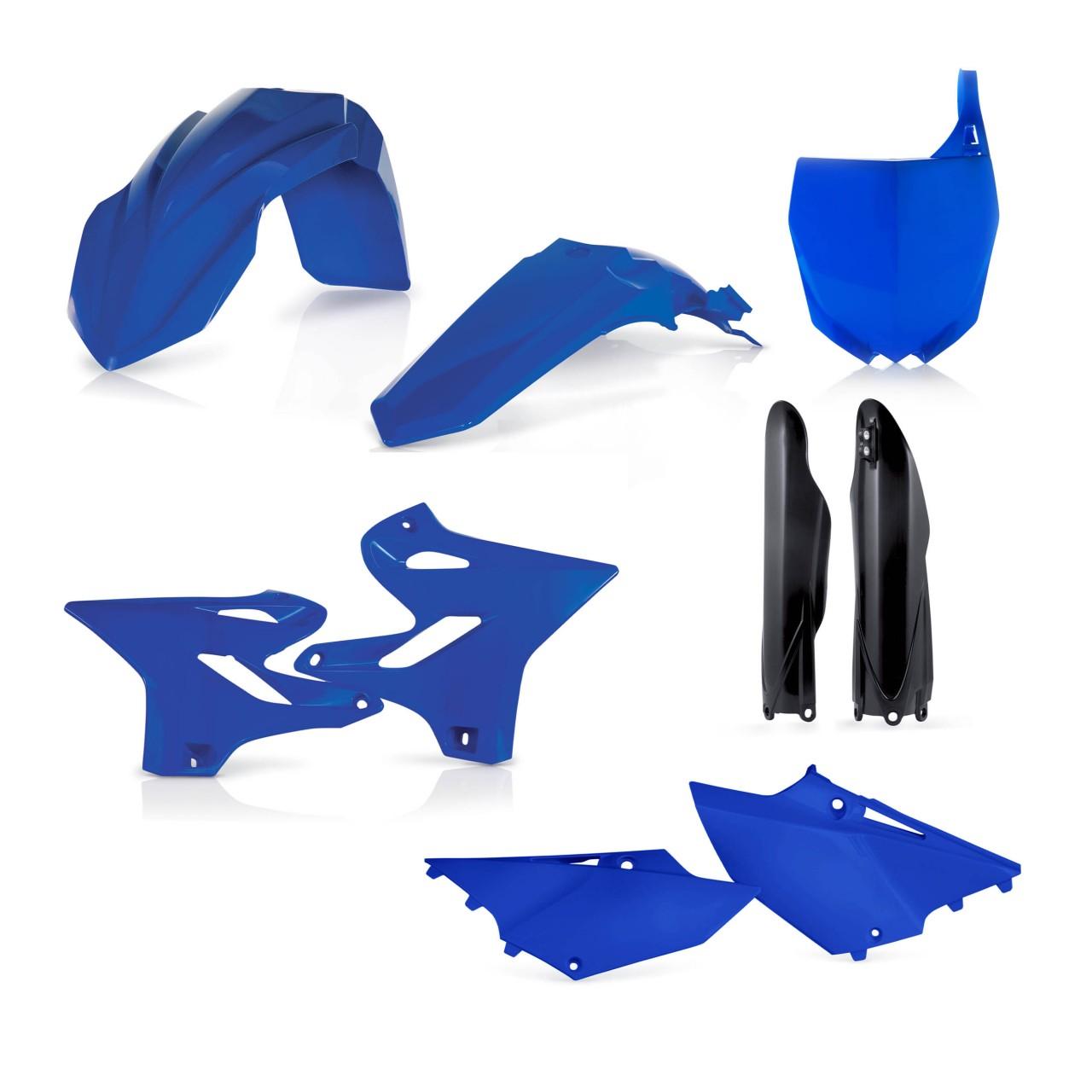 Acerbis Blue/Black 0017875.553.021 - Full Plastics Kit - Yamaha Yz 125/250 & Wr 125/250 2015-20 - Oem '21 ()
