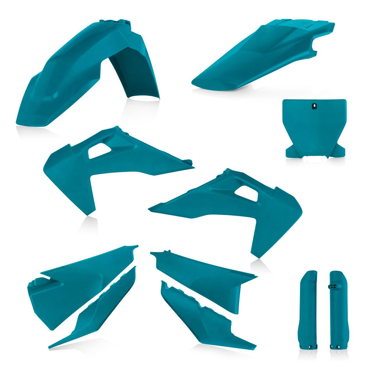 0023481.132 - Acerbis Full Plastics Kit - Husqvarna TC 125/250 & FC 250/350/450 2019-22 - Metallic Teal