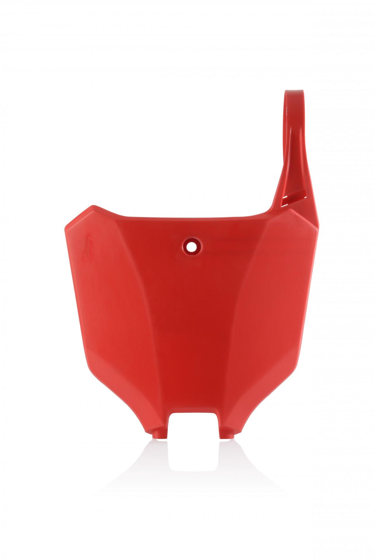 Acerbis Red 0024309.110 - Front Number Board - Honda Crf250r/ Crf250rx/ Crf300rx 2022-23, Crf450r & Crf450rx 2021-23
