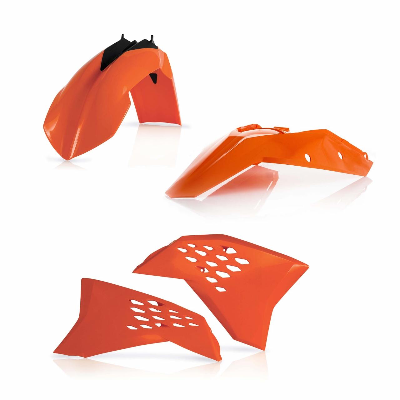 0010294.010 - Acerbis Standard Plastics Kit - KTM SX 125/250 & SXF 250/450 2007-10, SX150 2009-10 - Orange