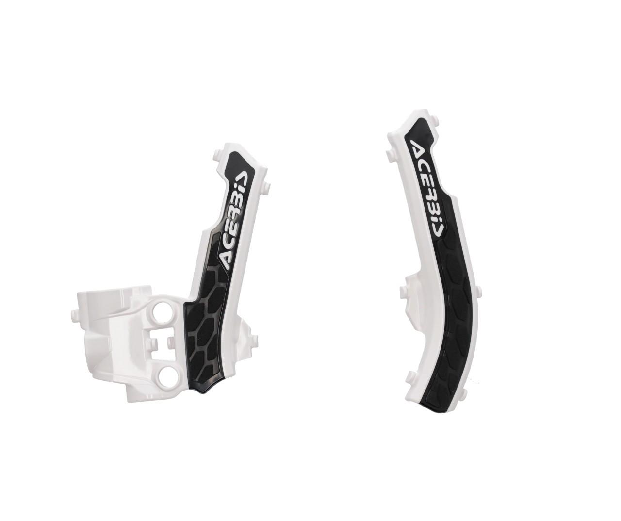 Acerbis White/Black 0025333.237 - X-Grip Frame Guards - Husqvarna Tc50 2017-2023, Ktm Sx50 2016-2023
