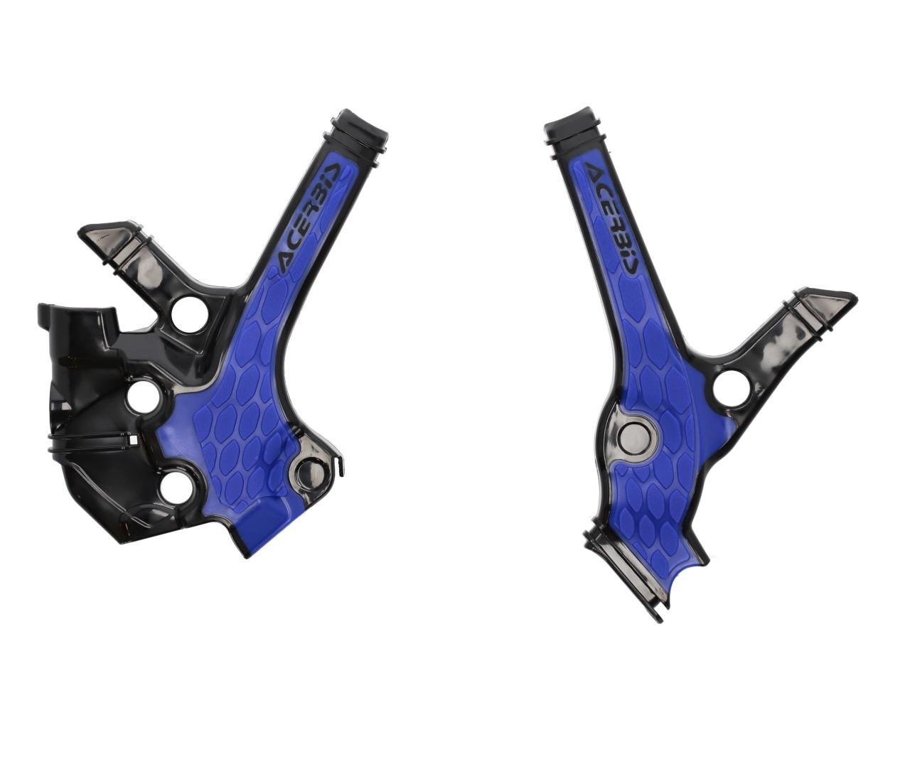 Acerbis Black/Blue 0025283.316 - X-Grip Frame Guards - Yamaha Yz85 2022-24