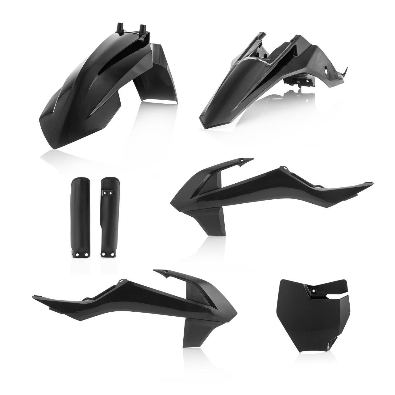 Acerbis Black 0023593.090 - Full Plastics Kit - Ktm Sx65 2019-23, Gas Gas Mc65 2021-23