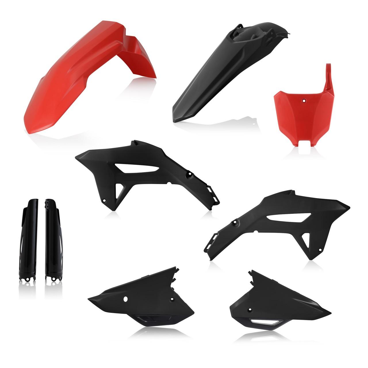 0024559.349 - Acerbis Full Plastics Kit - Honda CRF250R 2022-2024, CRF450R 2021-2024 - Red/Black