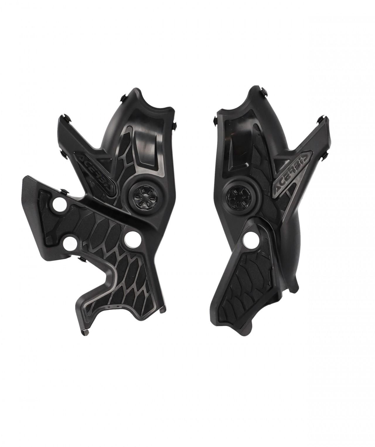 Acerbis Black 0024666.090 - X-Grip Frame Guards - Yamaha Tenere 700 2019-23