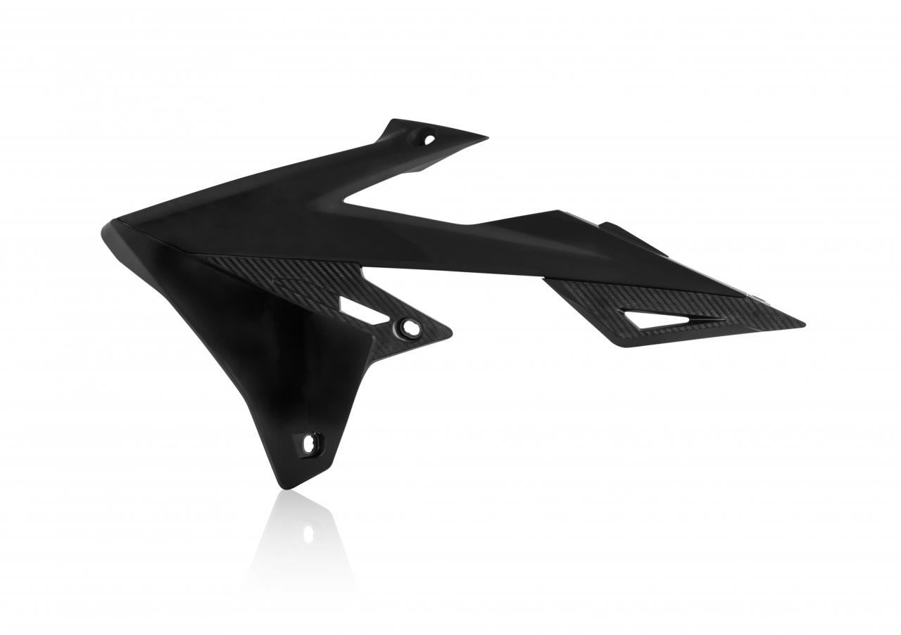 Acerbis Black 0023061.090 - Radiator Scoops - Suzuki Rmz250 2019-23, Rmz450 2018-23