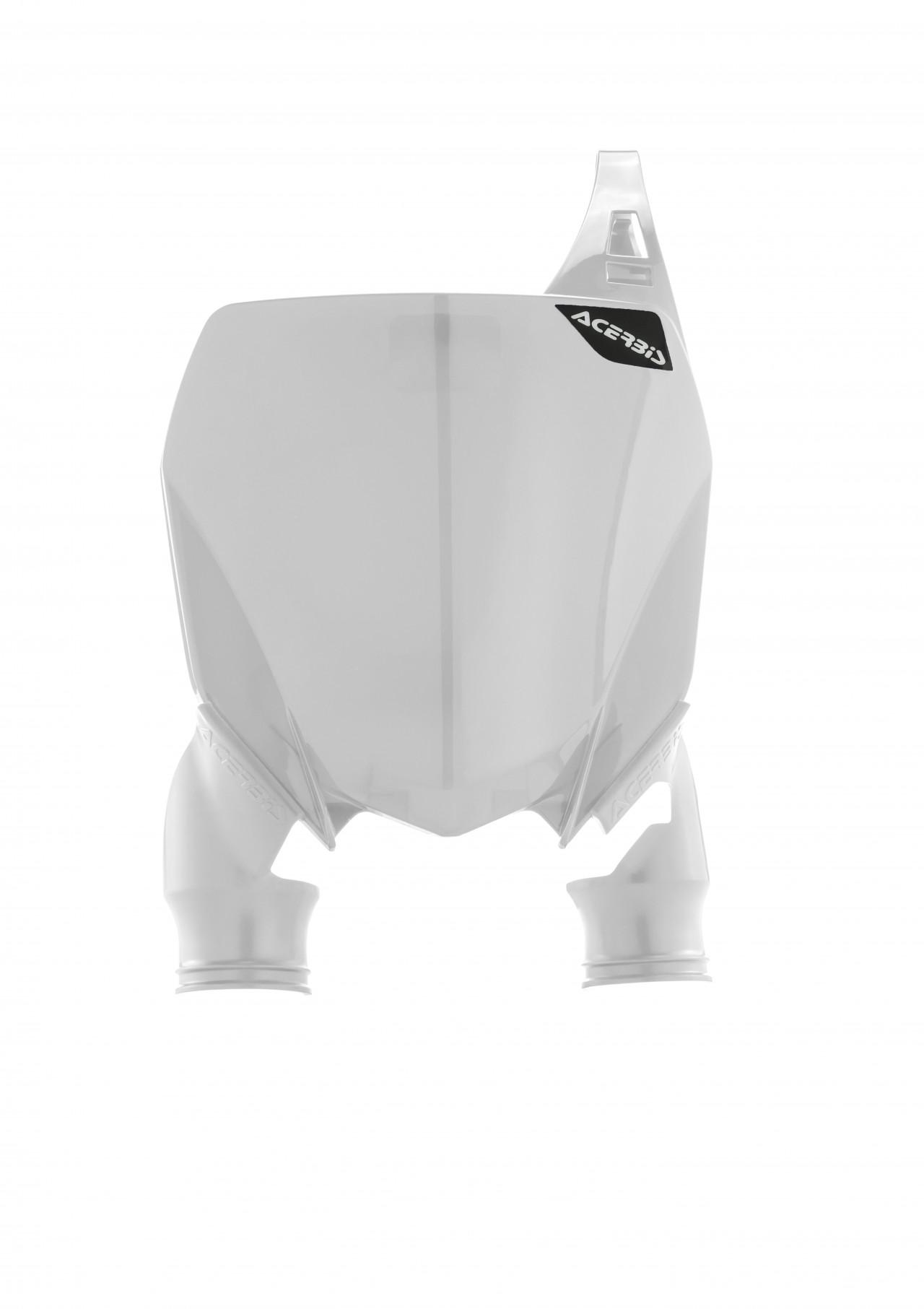 Acerbis White Raptor Front Number Board - Yamaha Yz 125/250 2022-2025, Yzf250 2019-2023, Yzf450 2018-2022