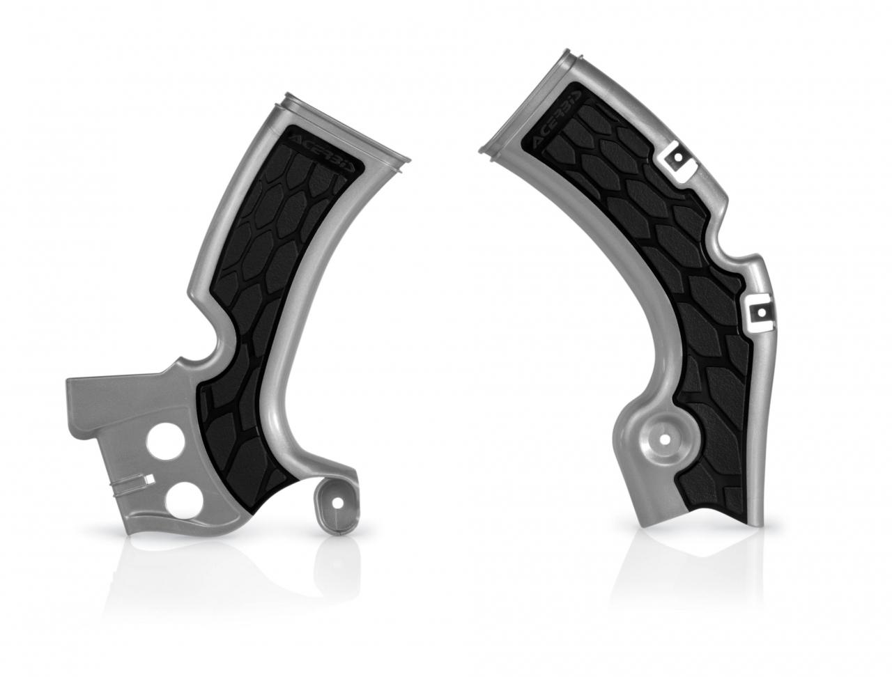 0017814.020 - Acerbis X-Grip Frame Guards - Kawasaki KXF450 2009-18 - Silver