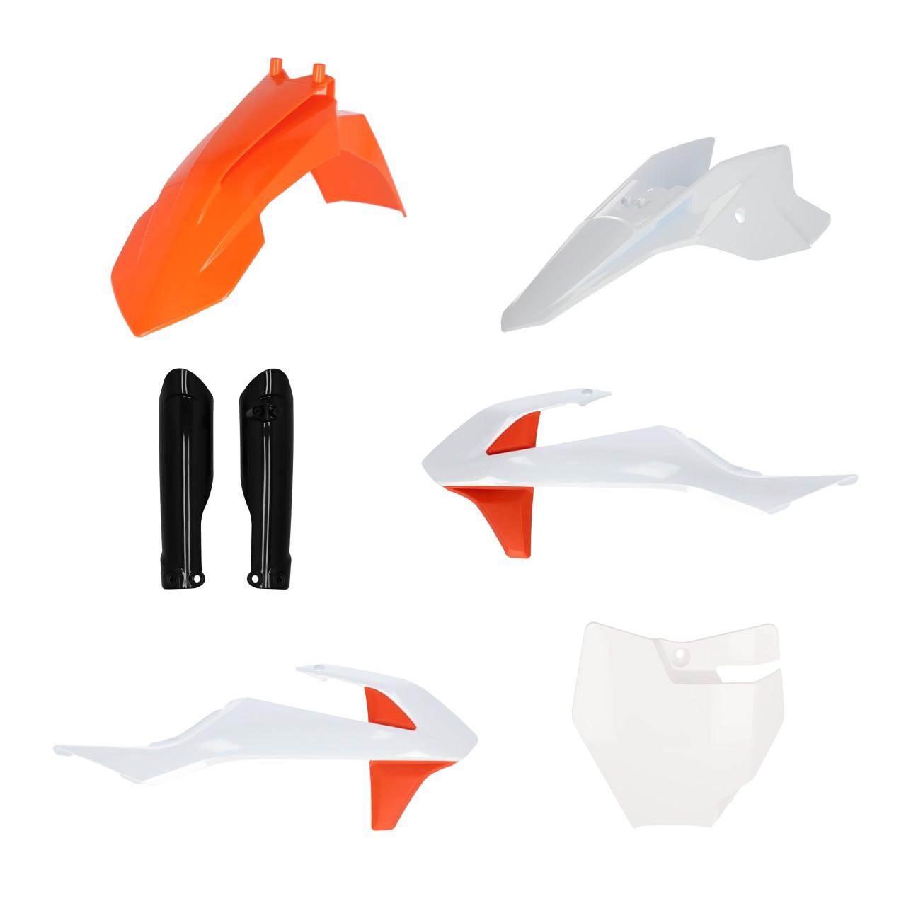Acerbis Orange/White/Black 0025506.553.021 - Full Plastics Kit - Ktm Sx50 2016-23 - Oem '21()