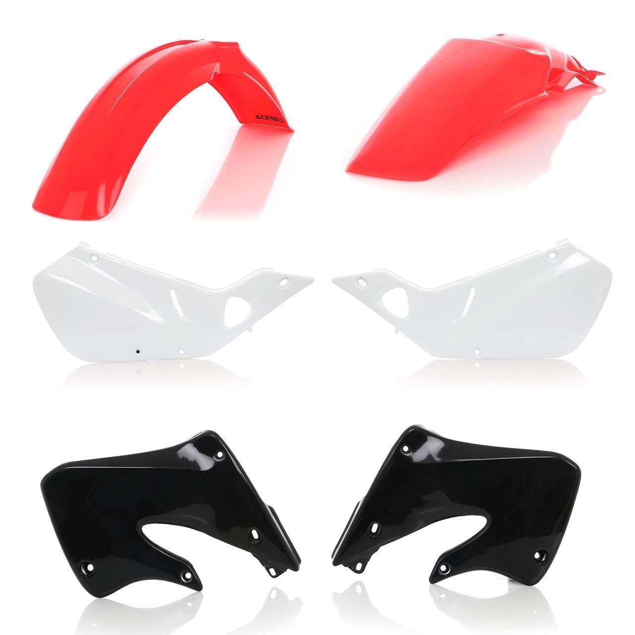 0007557.553.098 - Acerbis Standard Plastics Kit - Honda CR 125/250 1998-99 - OEM (Red/White/Black)