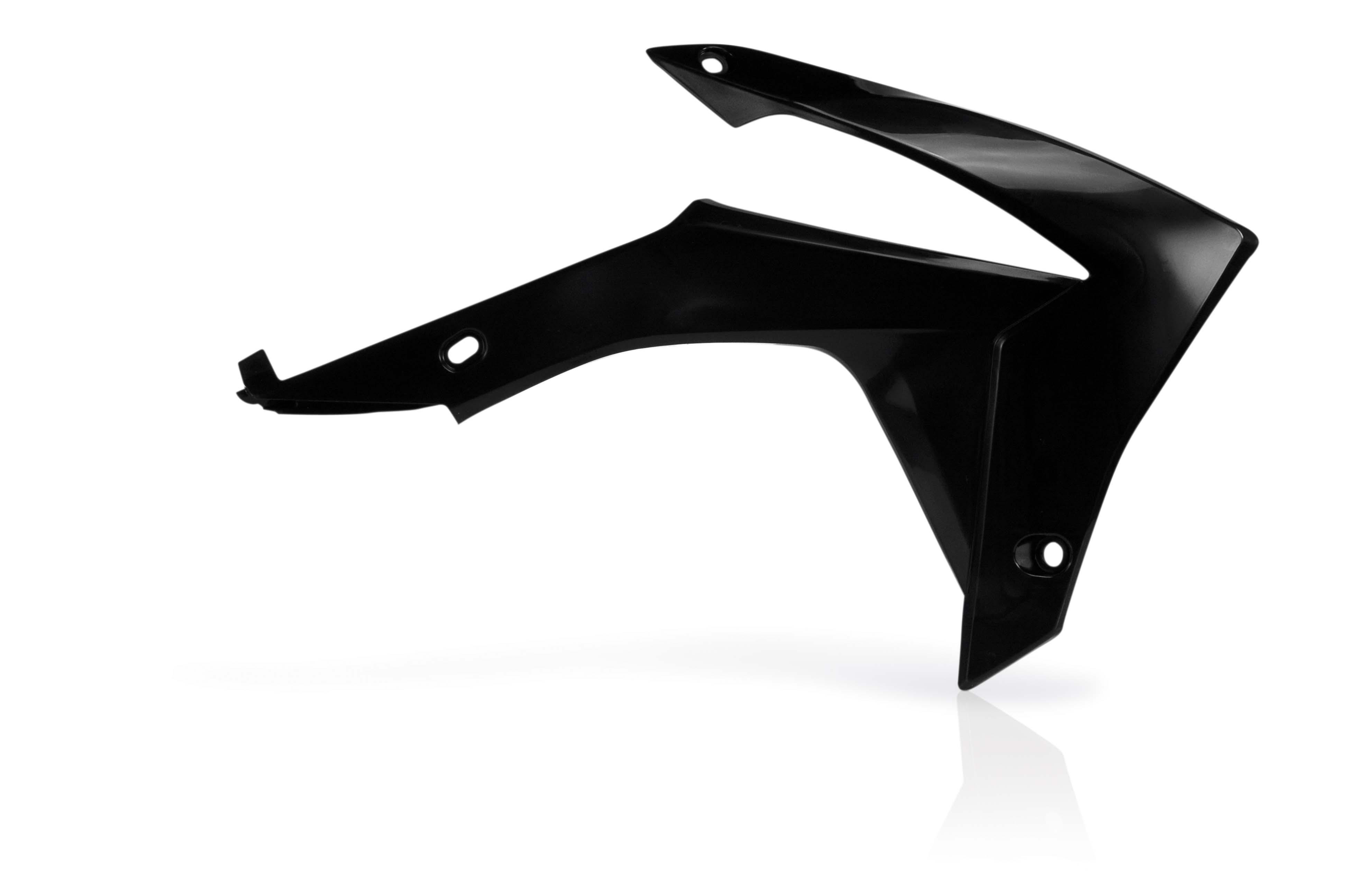 Acerbis Black 0016890.090 - Radiator Scoops - Honda Crf250r 2014-17, Crf450r 2013-16