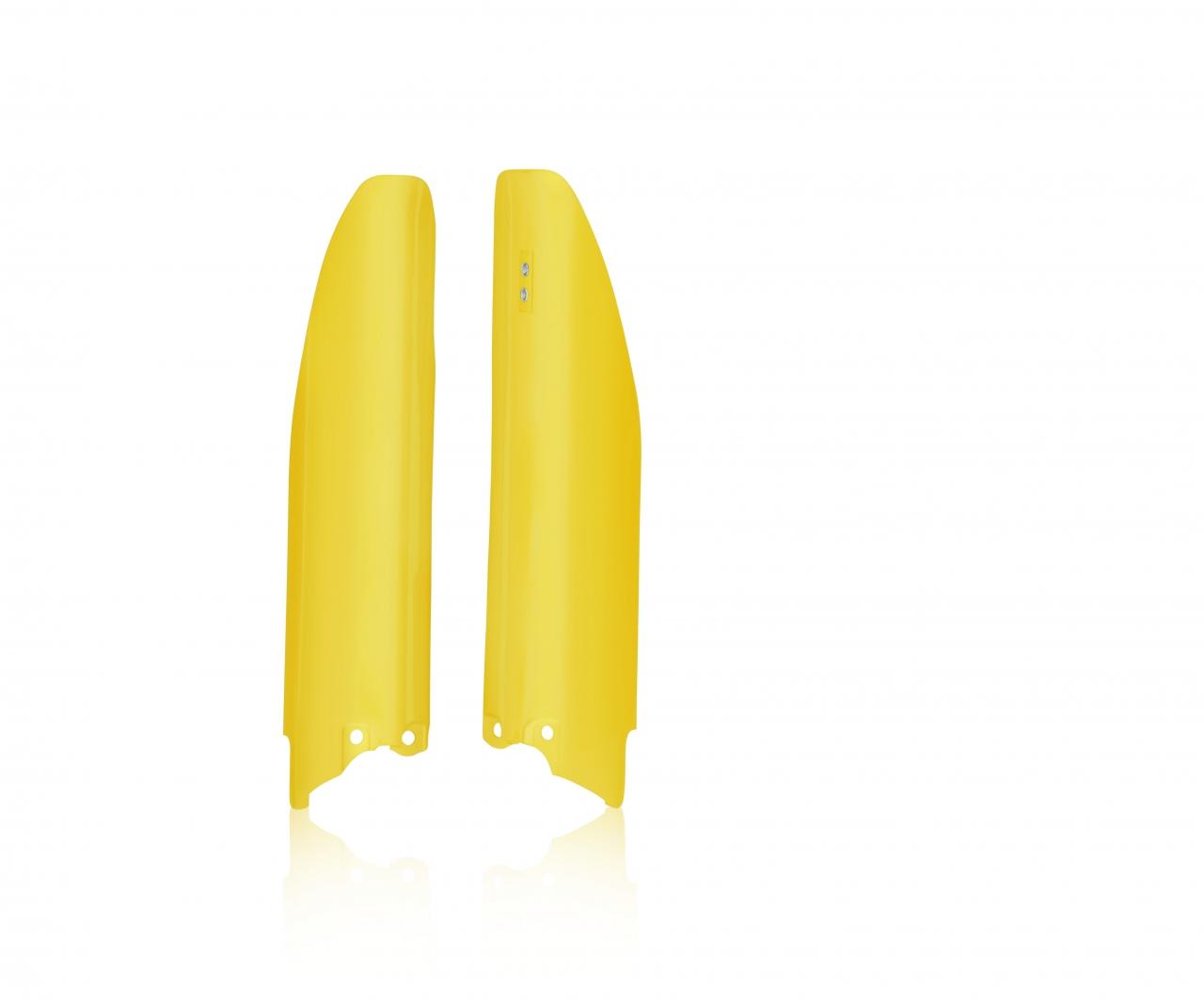 Acerbis Yellow 0023065.060 - Fork Guards - Suzuki Rmz250 2019-2025, Rmz450 2018-2025