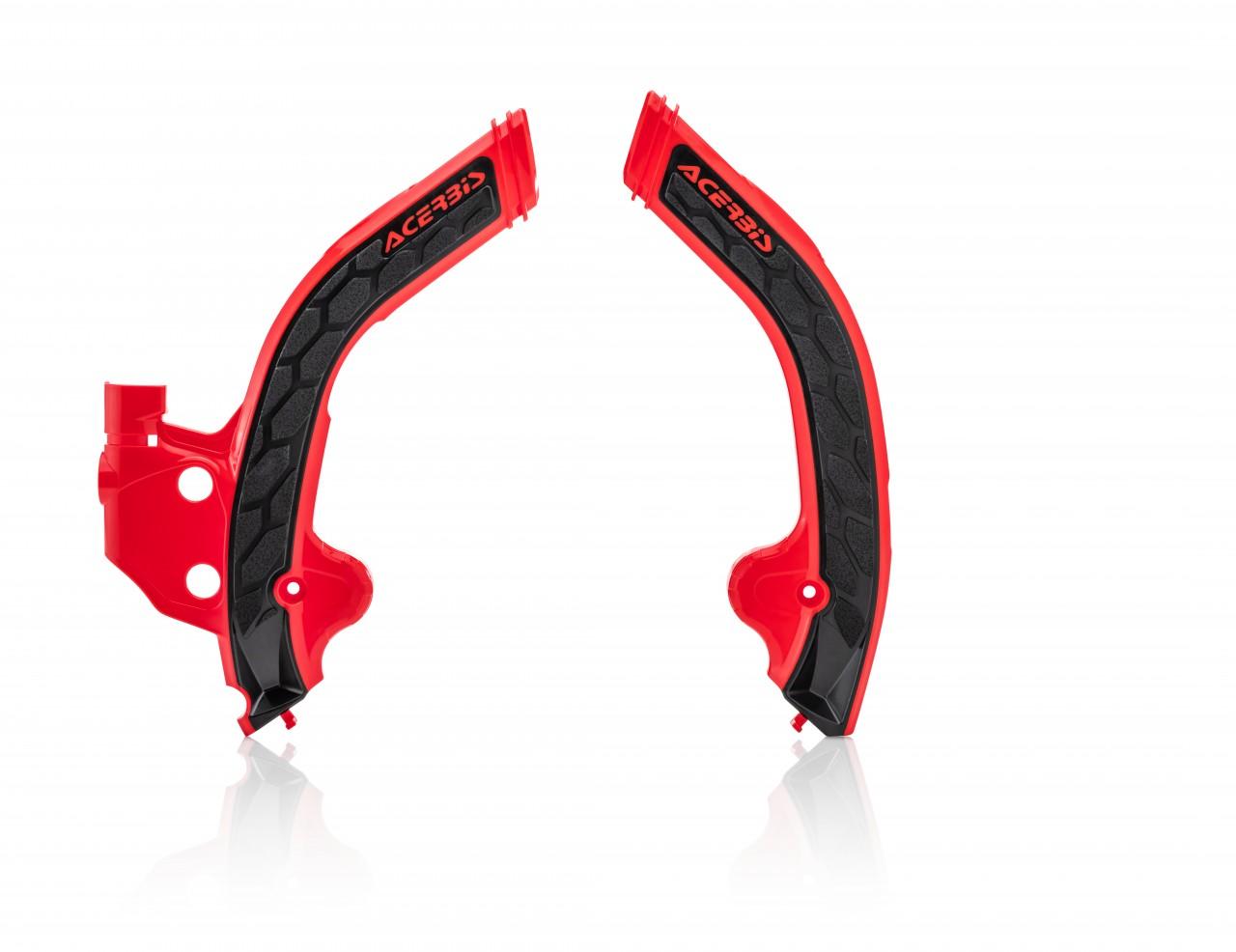 Acerbis Red/Black 0024290.349 - X-Grip Frame Guards - Beta Rr 2 & 4 Stroke 2020-2024