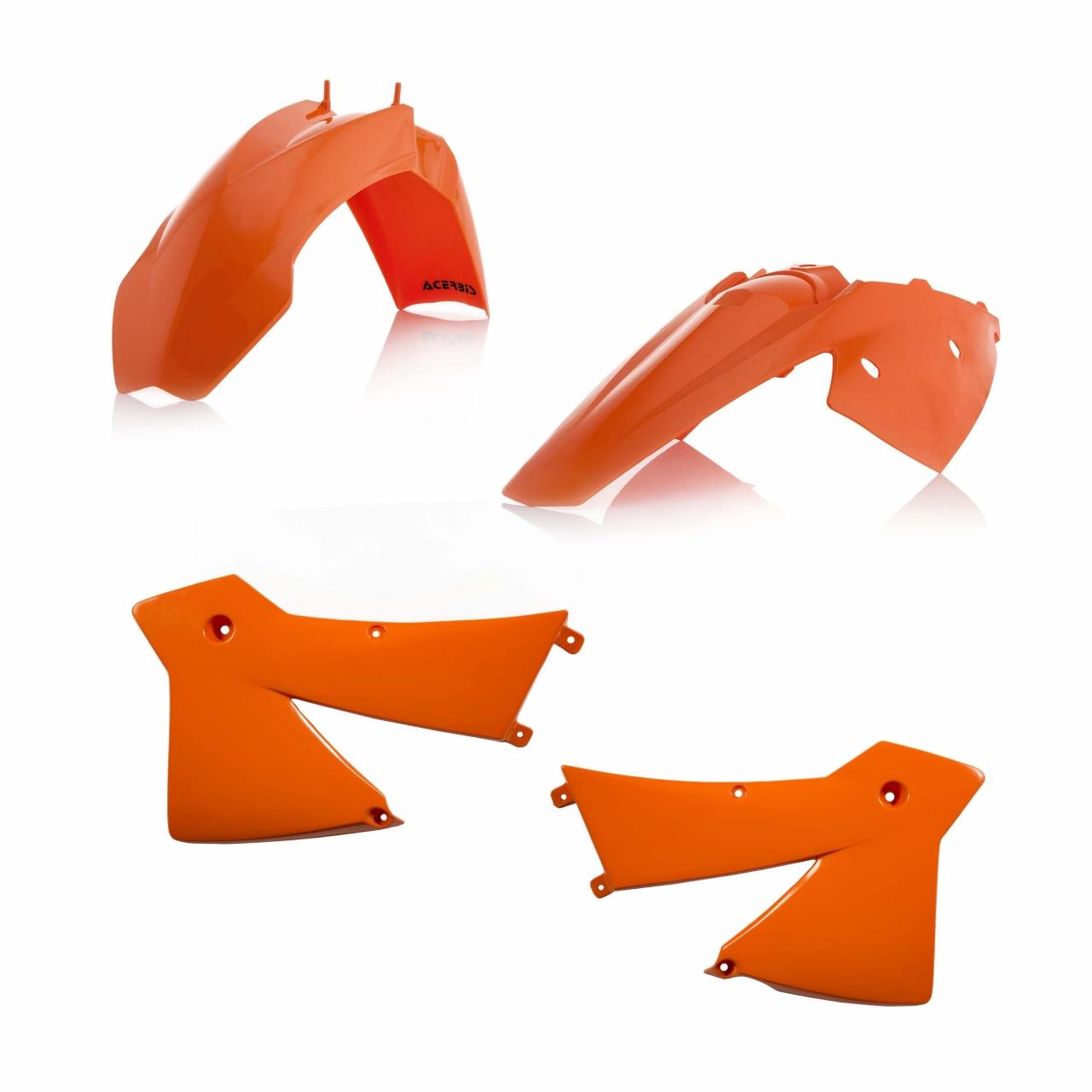 0007525.553.003 - Acerbis Standard Plastics Kit - KTM SX 125/200/250 2003-04, SXF 2004 - OEM (Orange)