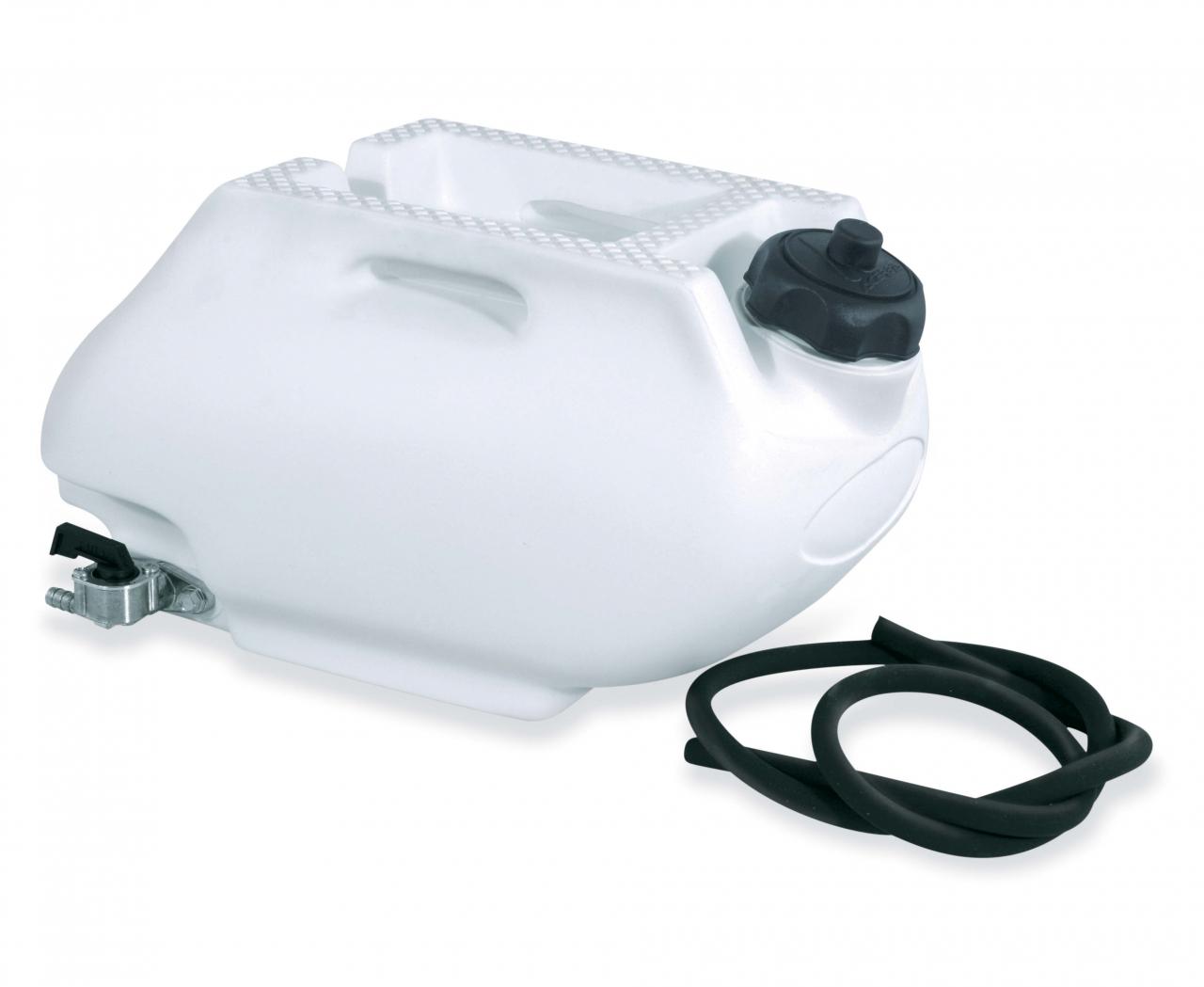 Image of 0001609.030 - Acerbis Rear Auxiliary Fuel Tank - 6 Litre White 0001609.030