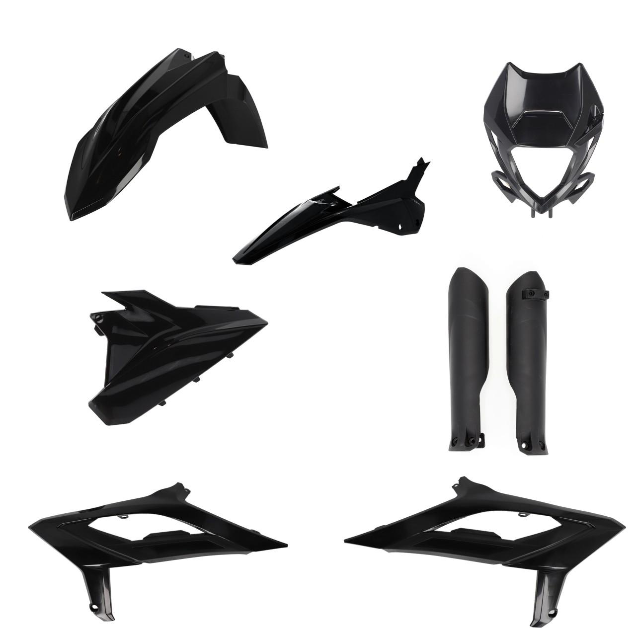 0025461.090 - Acerbis Full Plastics Kit - Beta RR 125/200/250/300/350/390/430/480 2023-2024 - Black