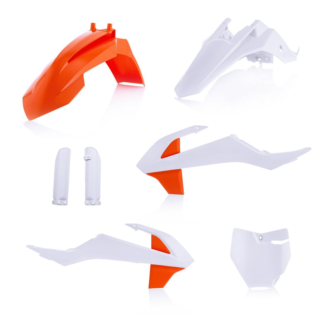 Acerbis Orange/White 0023593.553.020 - Full Plastics Kit - Ktm Sx65 2019-23 - Oem '20 ()