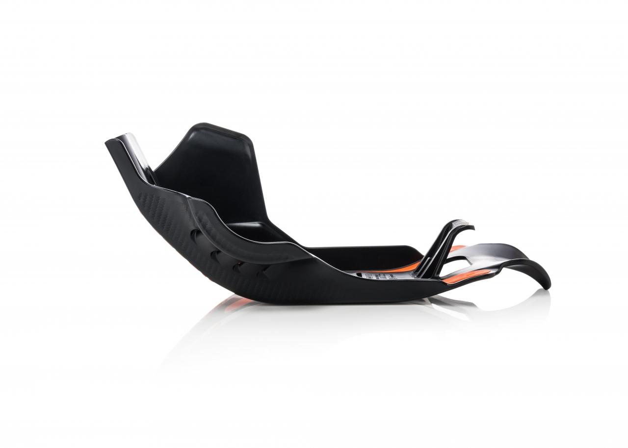 0023601.313 - Acerbis Skid Plate - KTM SXF450 & Husqvarna FC450 2019-22 - Black/ Orange image 2