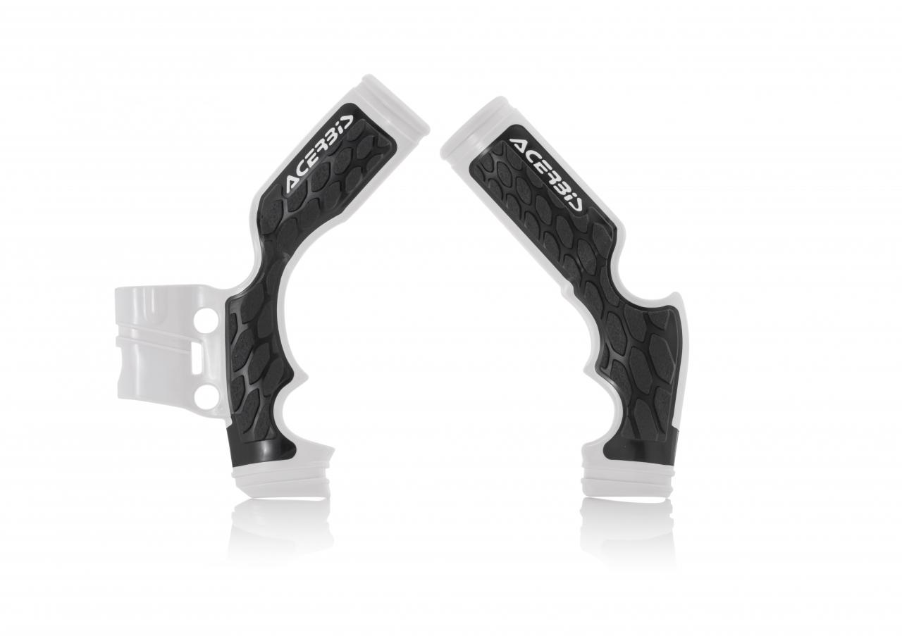 Acerbis Black 0022896.090 - X-Grip Frame Guards - Gas Gas Mc65 2021-23, Ktm Sx65 2014-23, Husqvarna Tc65 2016-23 - White