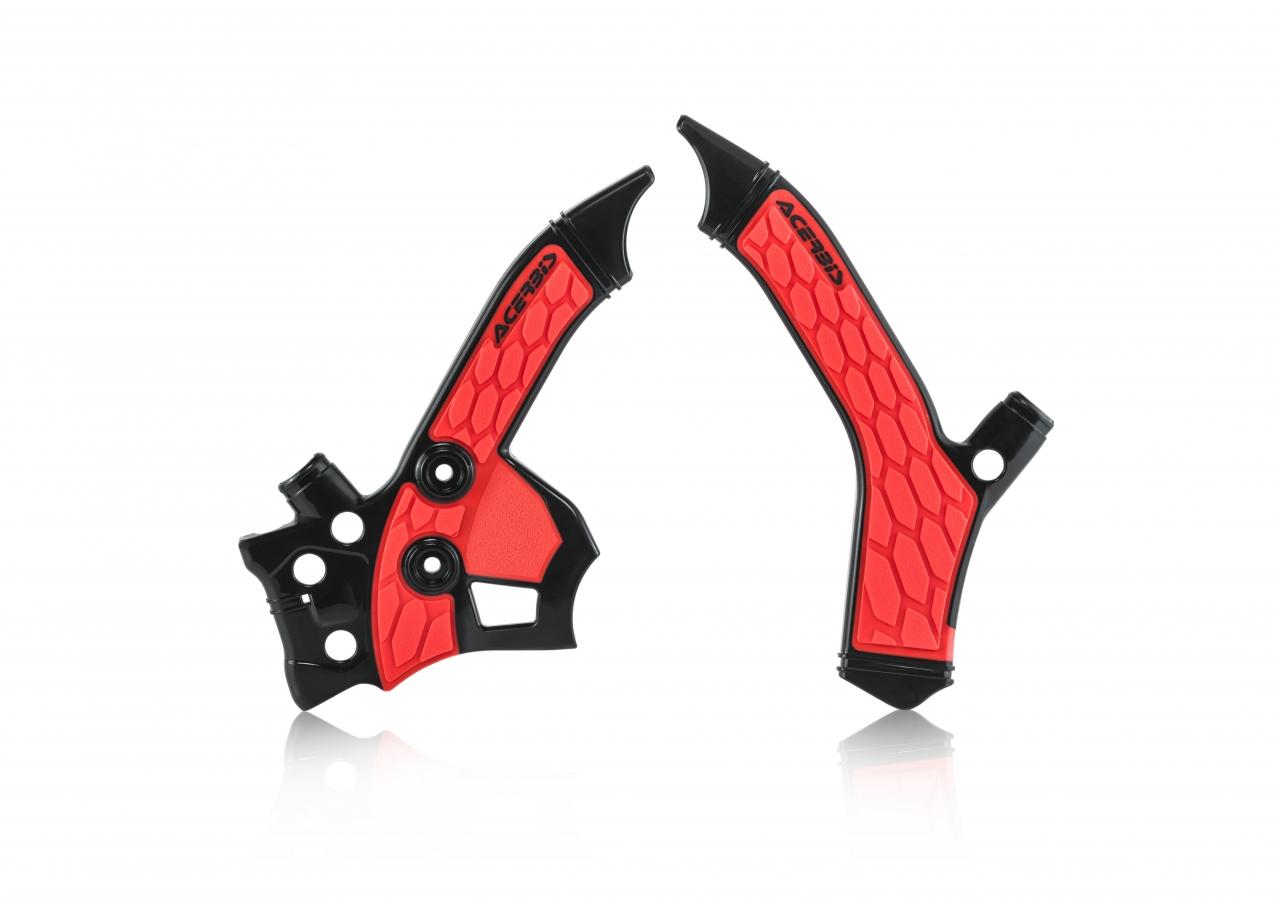 Acerbis Black/Red 0023405.323 - X-Grip Frame Guards - Honda Crf250l & Crf250m 2013-20