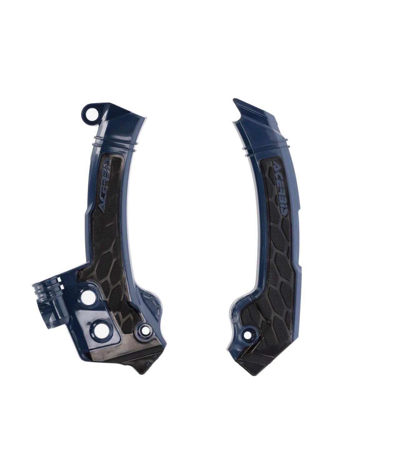 0025337.251 - Acerbis X-Grip Frame Guards - Husqvarna FC 250/350/450 & TC 125/250 2023-2025 - Blue/Black