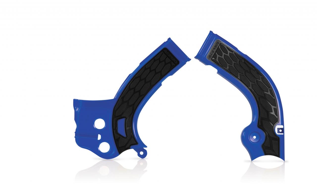 0017778.040 - Acerbis X-Grip Frame Guards - Yamaha YZF250 2014-16, YZF450 2014-15, WRF250 2015-19 - Blue
