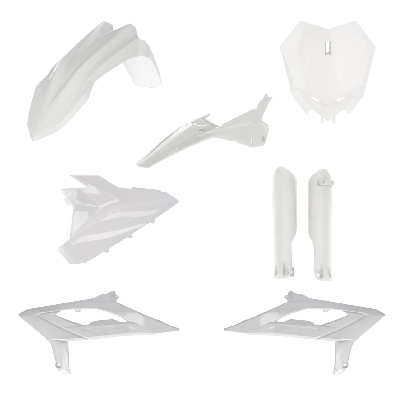 0025496.030 - Acerbis Full Plastics Kit - Beta RX 300 2023-2024, RX 450 2023 - White