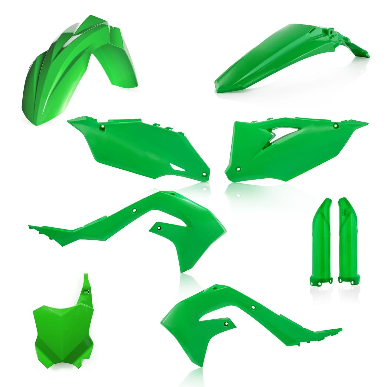 0023649.130 - Acerbis Full Plastics Kit - Kawasaki KXF250 2021-2024, KXF450 2019-2023 - Green