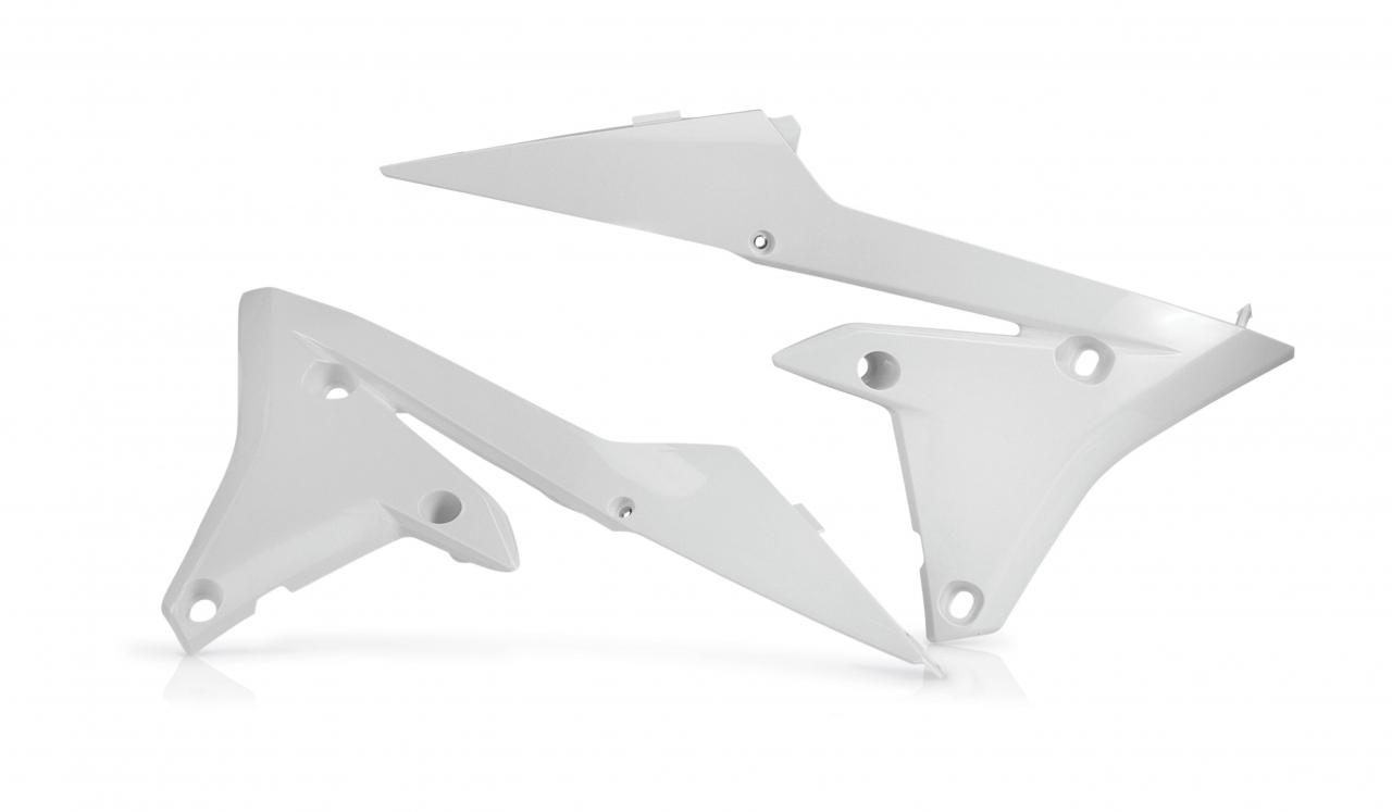 Acerbis White 0017556.030 - Radiator Scoops - Yamaha Yzf 250/450 2014-17, Wrf250 2015-19, Wrf450 2015-17