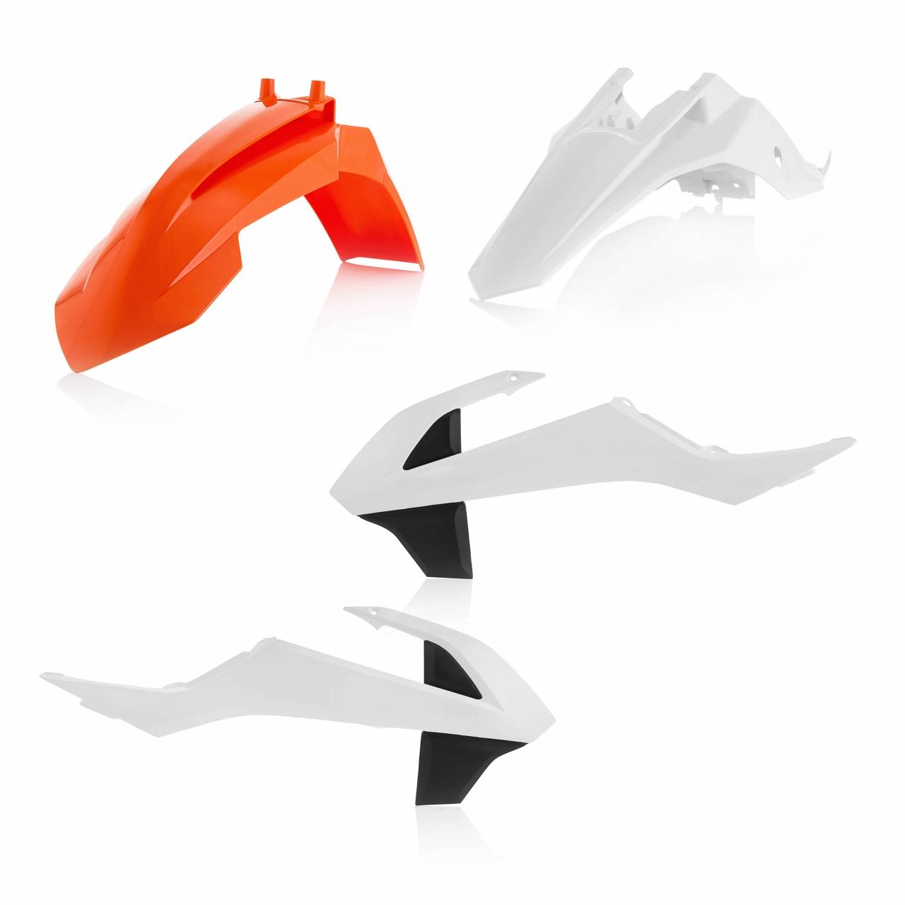 Acerbis Orange/White 0021816.553.017 - Standard Plastics Kit - Ktm Sx65 2016-23 - Oem '17 ()