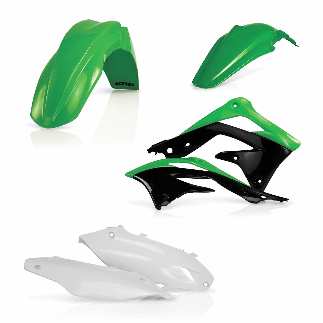 0016320.553 - Acerbis Plastics Kit - Kawasaki KXF450 2012 - OEM (Green)