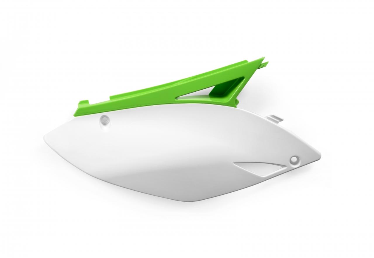 0013137.371 - Acerbis Side Panels - Kawasaki KXF250 2009-12, KXF450 2009-11 - Green/White image 2