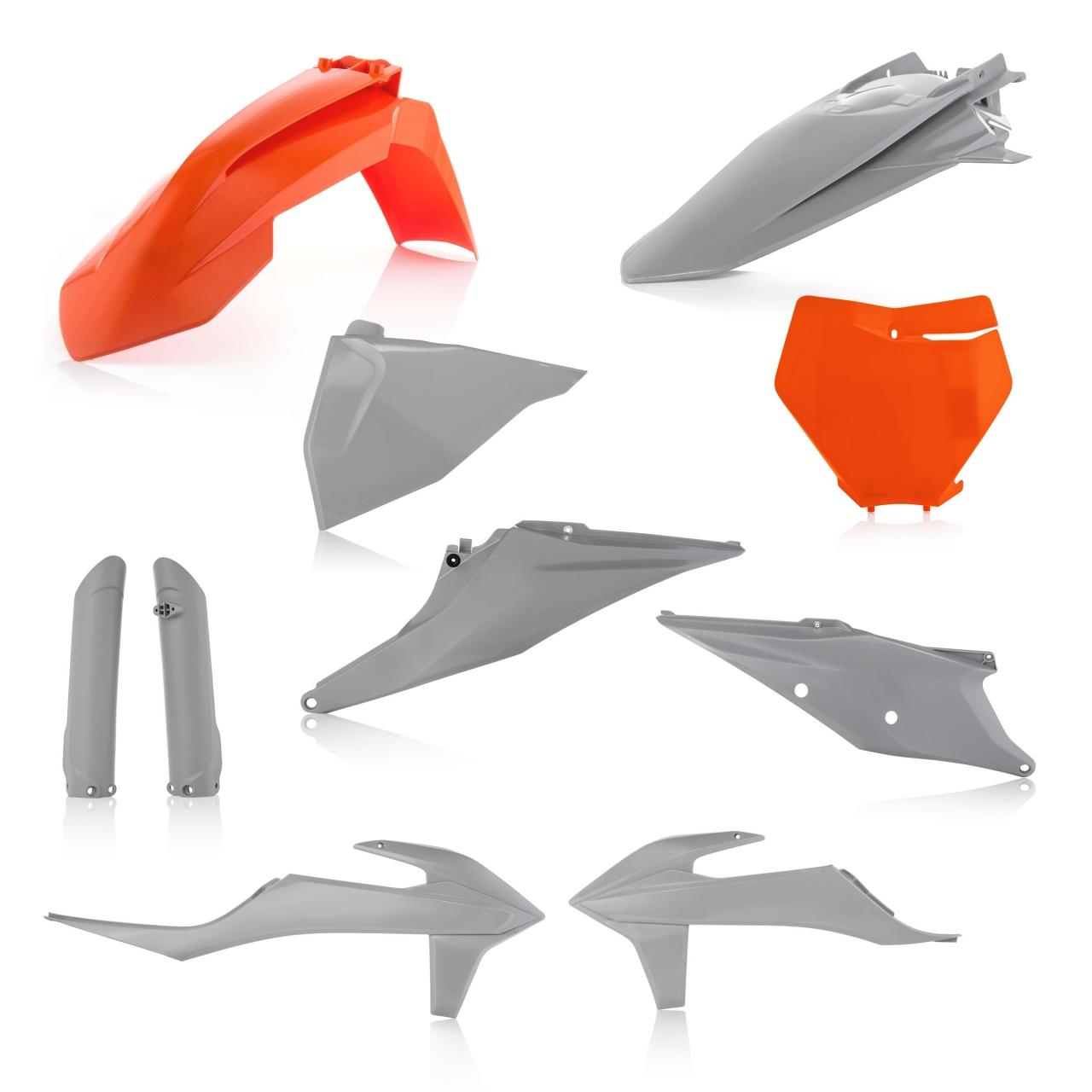 0023479.207 - Acerbis Full Plastics Kit - KTM SX 125/250 & SXF 250/350/450 2019-22 - Orange/Grey