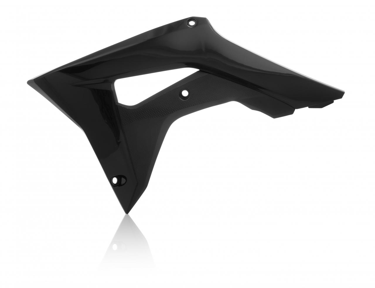Acerbis Black 0022381.090 - Radiator Scoops - Honda Crf250r 2018-21, Crf450r 2017-20