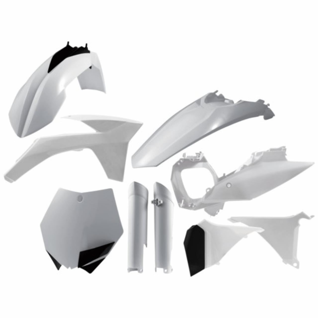 Acerbis White 0015702.030 - Full Plastics Kit - Ktm Sx 125/150/250 2012, Sxf 250/450/505 2011-12