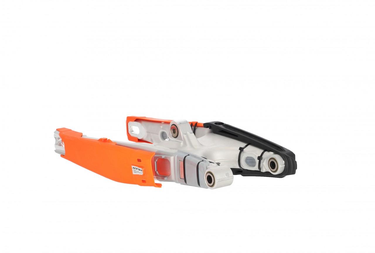 0024876.215 - Acerbis Teket Magnetic Swingarm Protectors - KTM EXC/EXC-F 2012-23, XC-W 150/250/300 TPI 2019-23 - Orange