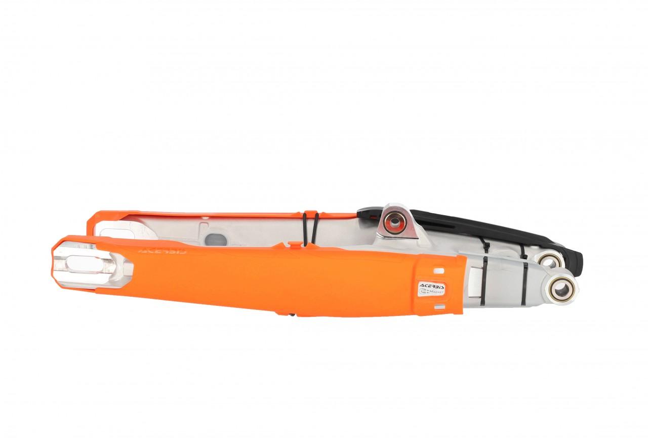 0024876.215 - Acerbis Teket Magnetic Swingarm Protectors - KTM EXC/EXC-F 2012-23, XC-W 150/250/300 TPI 2019-23 - Orange image 2