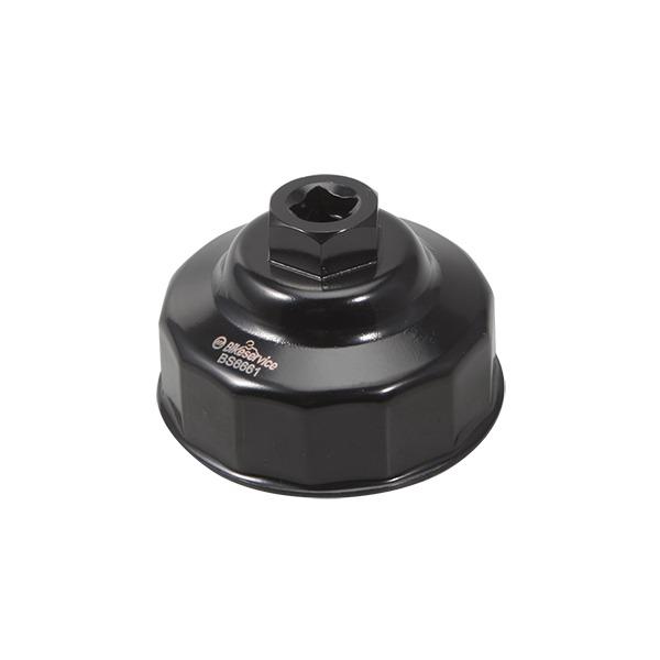 Bikeservice Black 64Mm 14 Flute Oil Filter Wrench