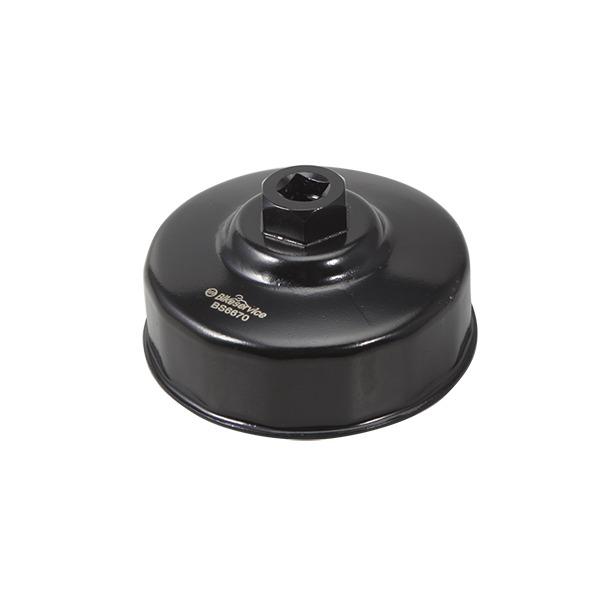 Bikeservice Black 82Mm - 14 Flute Window Oil Filter Wrench