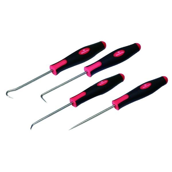 Bikeservice 4 Piece Pick & Hook Set - 76Mm