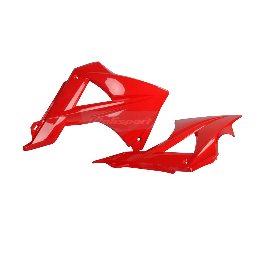 Polisport Radiator Scoops - Gas Gas EC/ECE/ECF 2010-11 - Red
