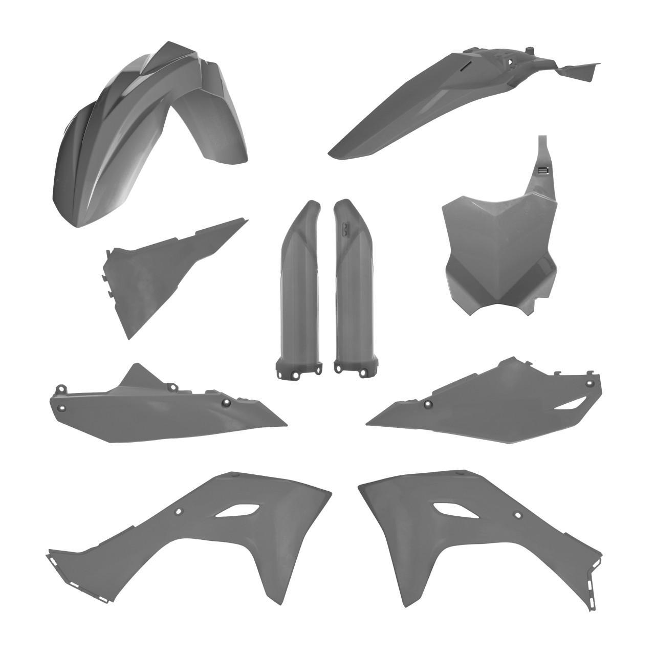 Acerbis Grey 0026078.070 - Full Plastics Kit For Kawasaki Kxf250 2025-2026, Kxf450 2024-2026