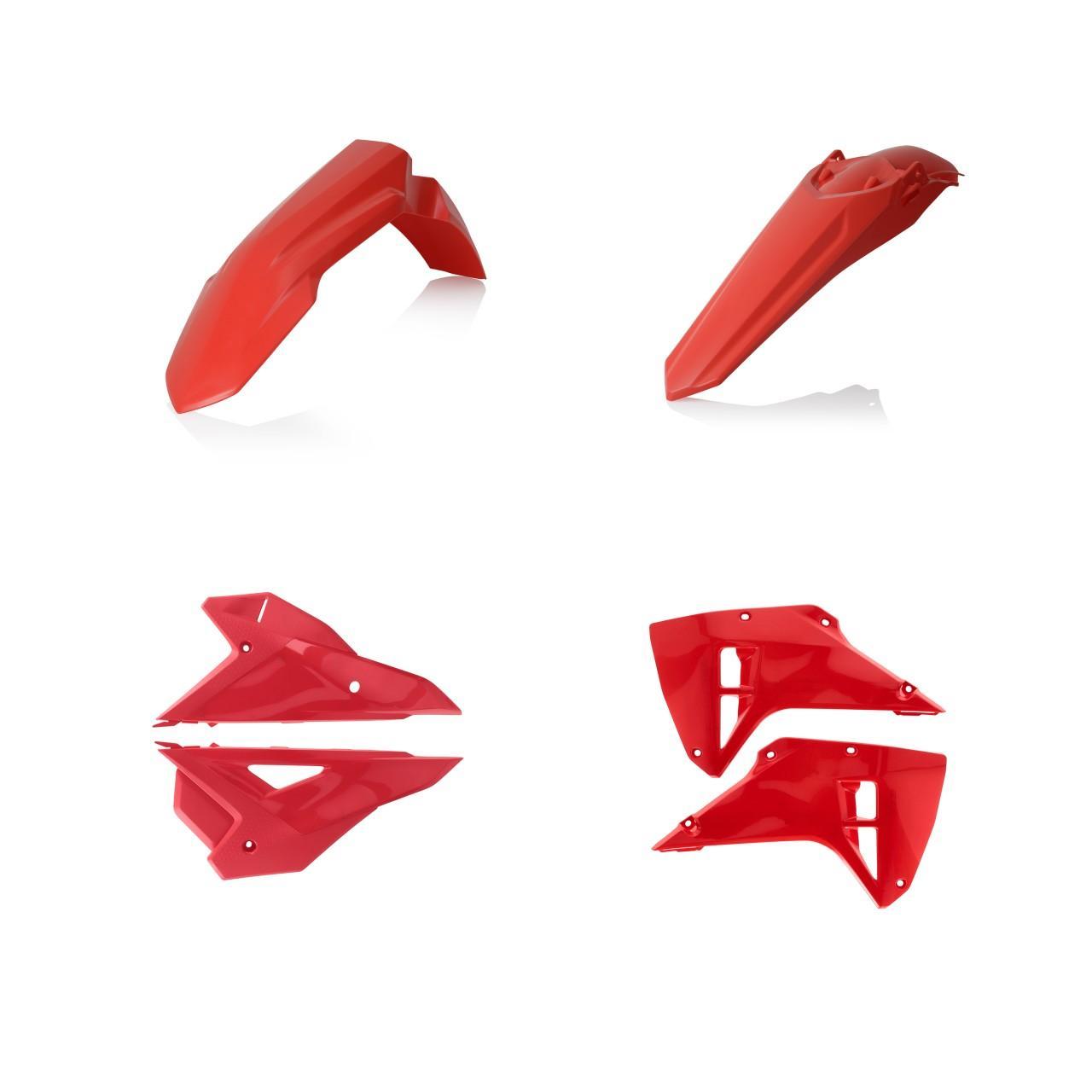 0026820.110 - Acerbis Standard Plastics Kit For Honda CRF250RX & CRF450RX 2025 - Red