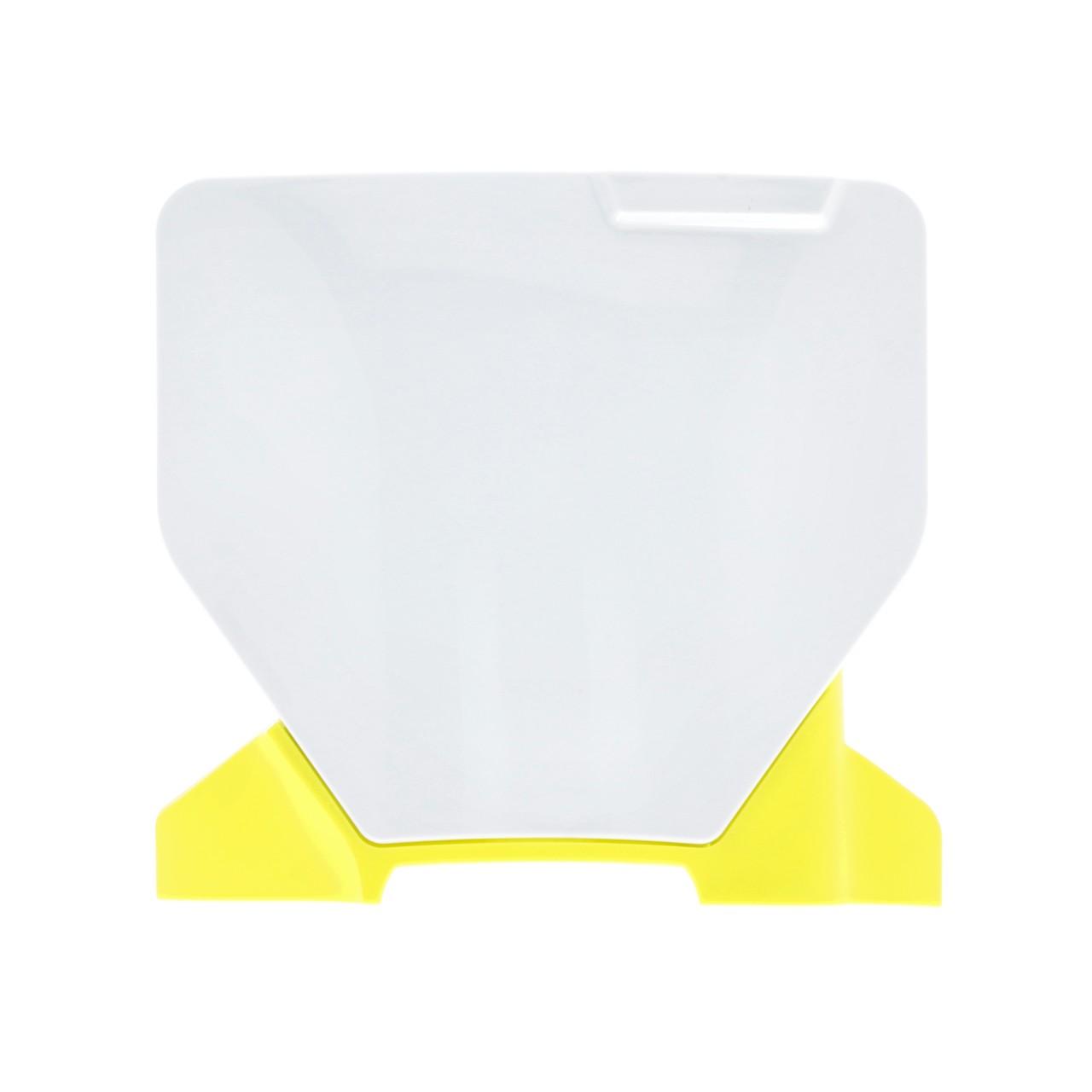0025454.234 - Acerbis Front Number Board For Husqvarna FC 250/350/450 & TC 125/250 2023-2025 White/Yellow