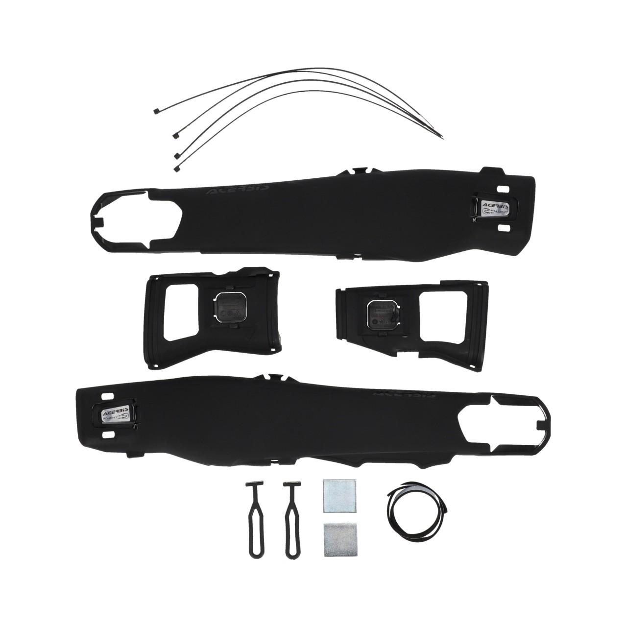 0026638.090 - Acerbis Tekmagnet Swing Arm Protectors For KTM EXC 150/250/300 & EXC-F 250/350/450/500 2025 - Black