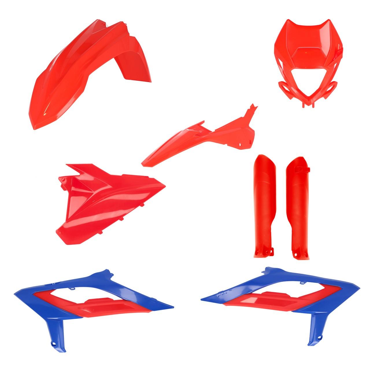 0025461.253 - Acerbis Full Plastics Kit For Beta RR 125/200/250/300/390/430/480 2023-2024 Red/Blue