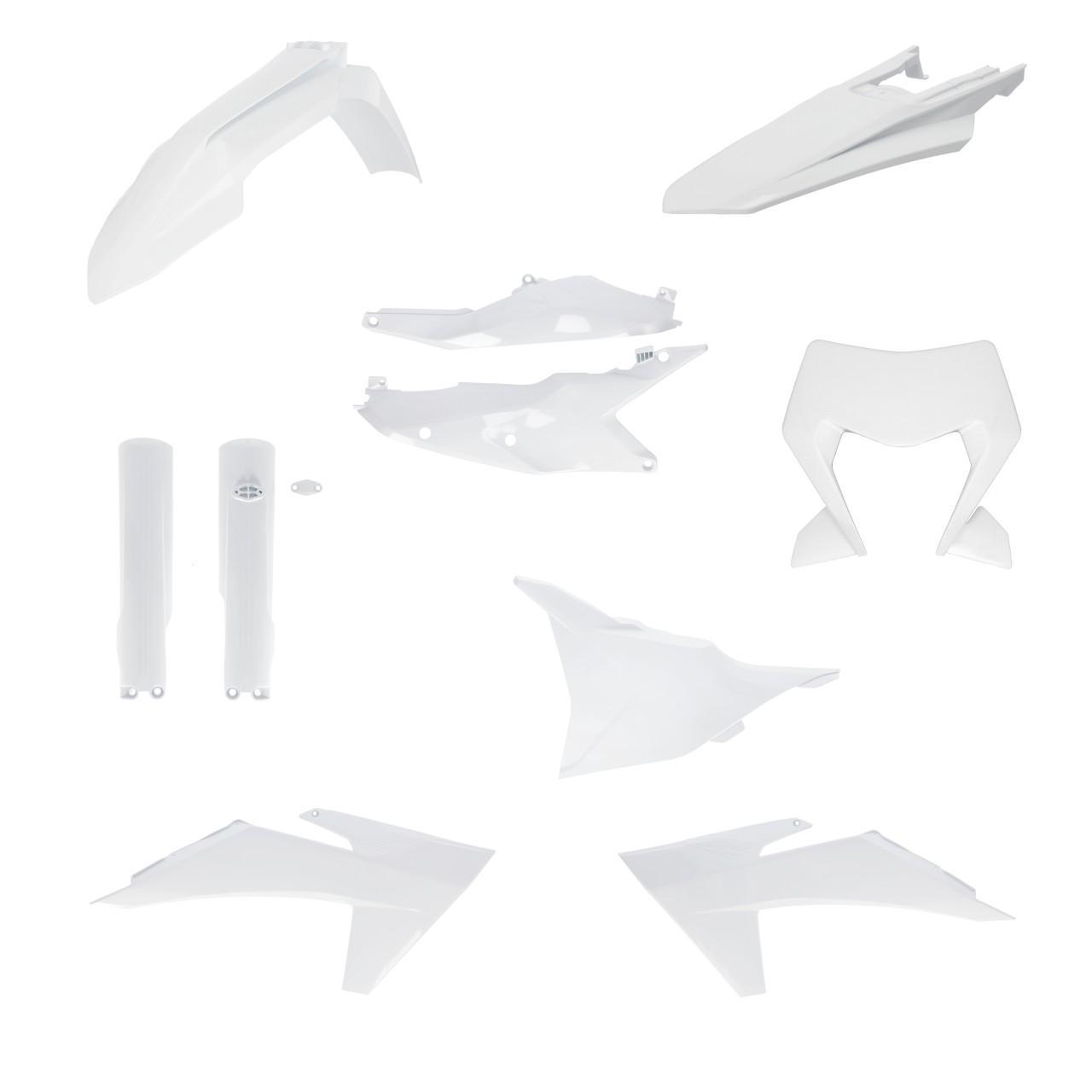 0026809.030 - Acerbis Full Plastics Kit For KTM EXC 150/250/300 & EXC-F 250/350/450/500 & XC-W 125/150/250/300 2024-2025 - White