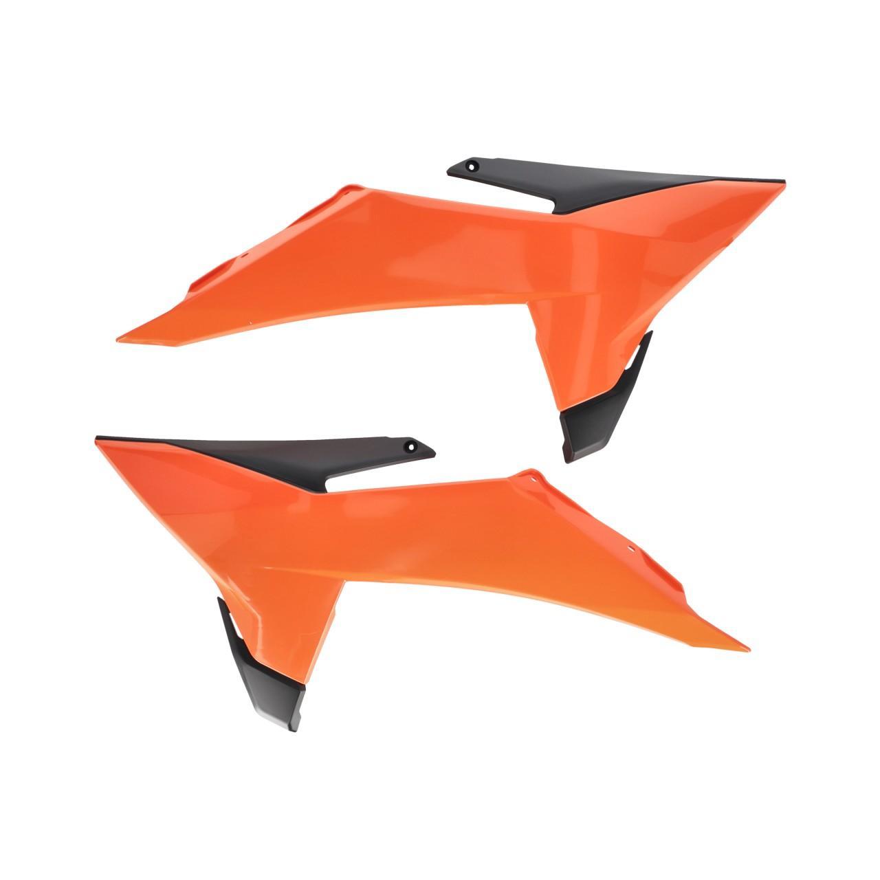 Acerbis Orange 0026919.209 - Radiator Scoops For Ktm Sx 125/150/250 & Sxf 250/350/450 2025 - /Black