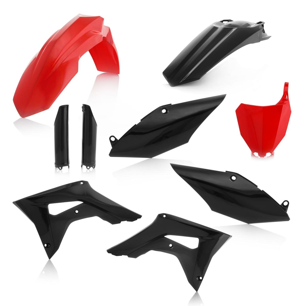 0022385.349 - Acerbis Full Plastics Kit For Honda CRF250R 2018, CRF450R 2017-2018 Red/Black