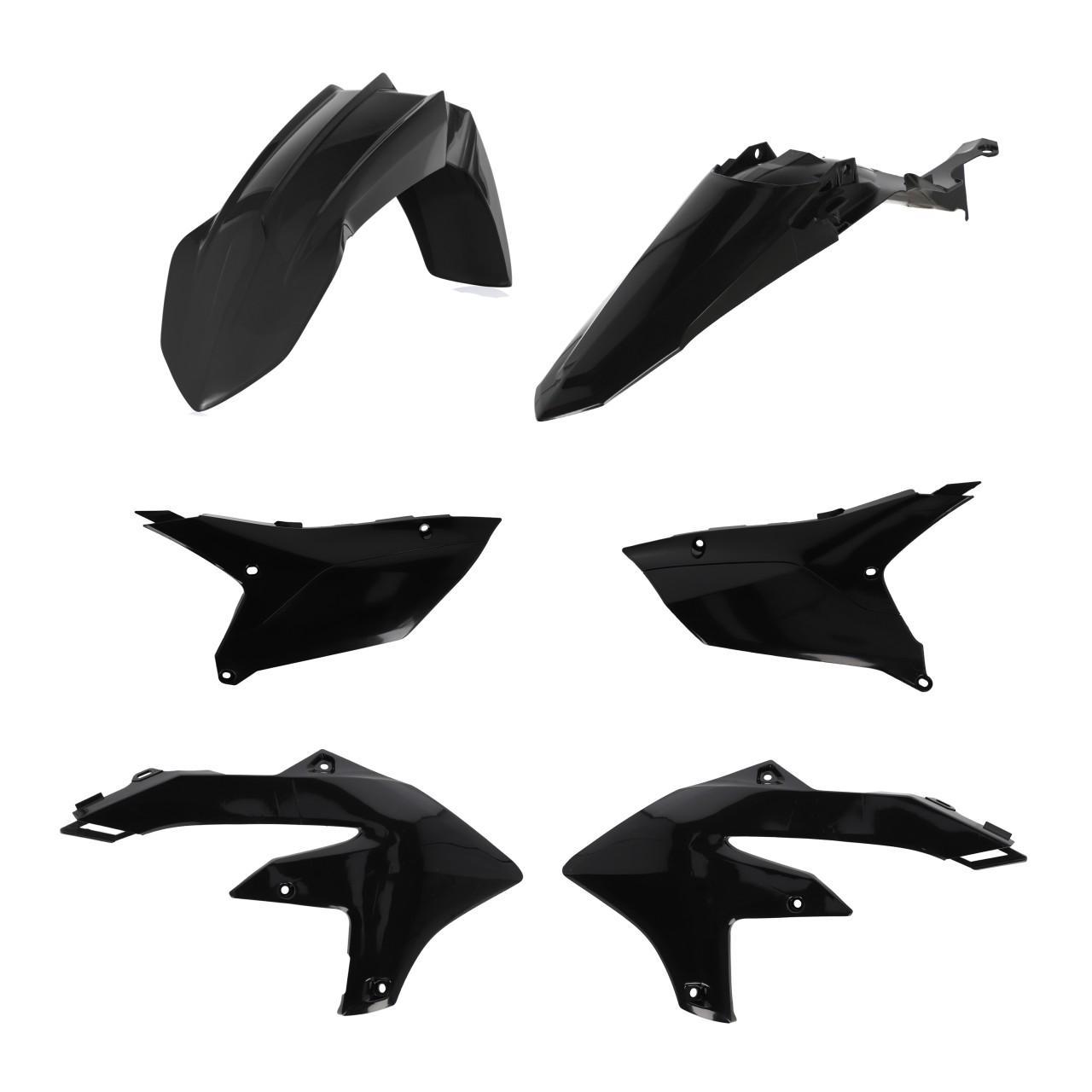 Acerbis Black 0026517.090 - Standard Plastics Kit For Yamaha Wrf250 2025 Wrf450 2024 2025